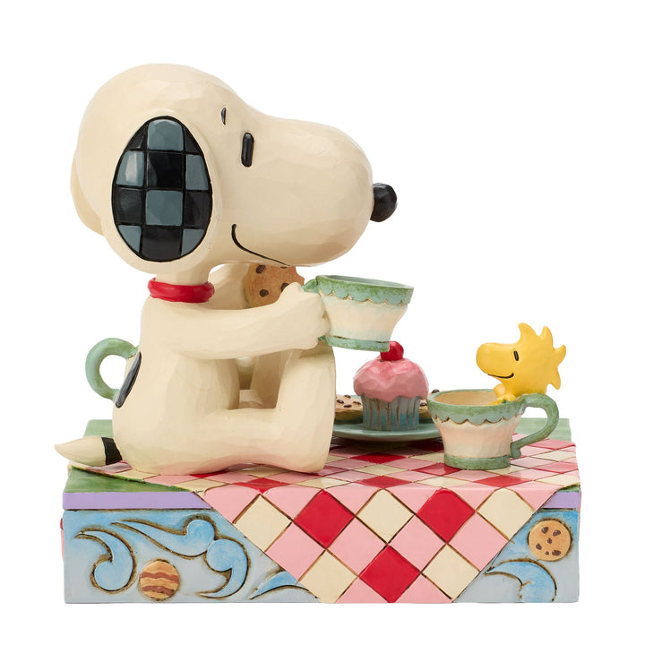 Snoopy Tea And Sweets Figurine - "Brew-tea-ful Afternoon"