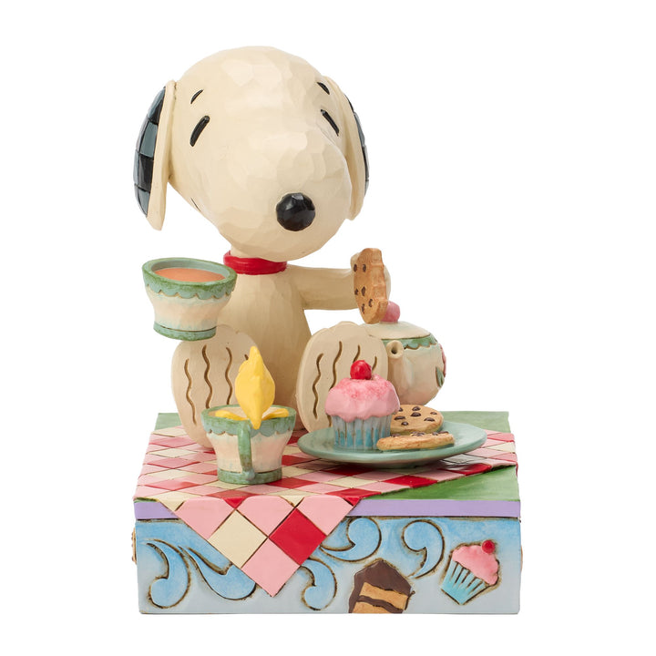 Snoopy Tea And Sweets Figurine - "Brew-tea-ful Afternoon"