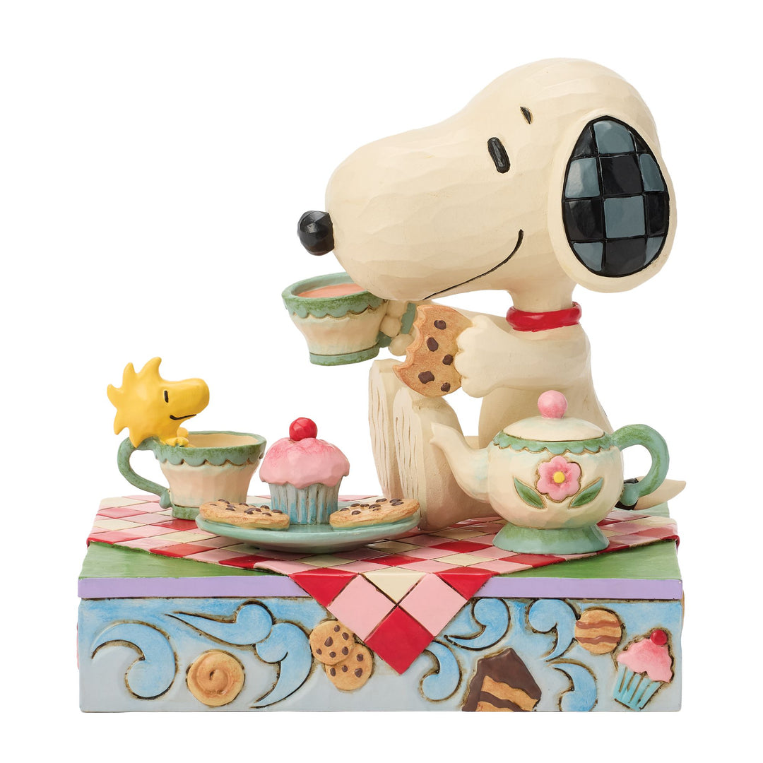 Snoopy Tea And Sweets Figurine - "Brew-tea-ful Afternoon"