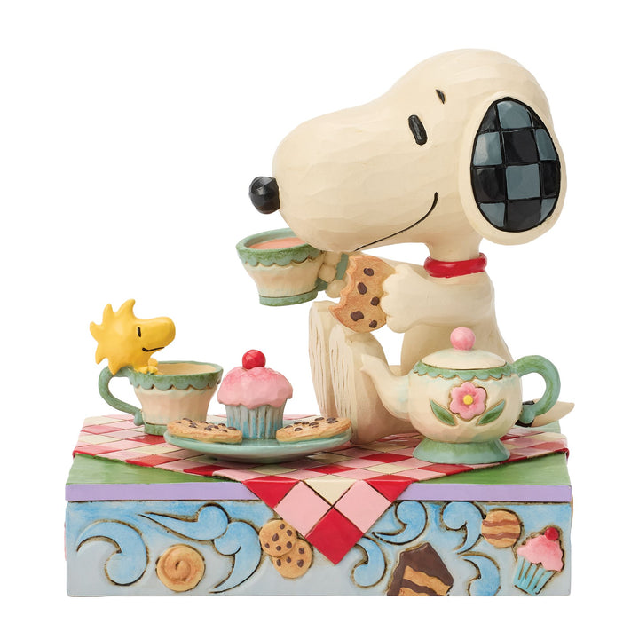 Snoopy Tea And Sweets Figurine - "Brew-tea-ful Afternoon"