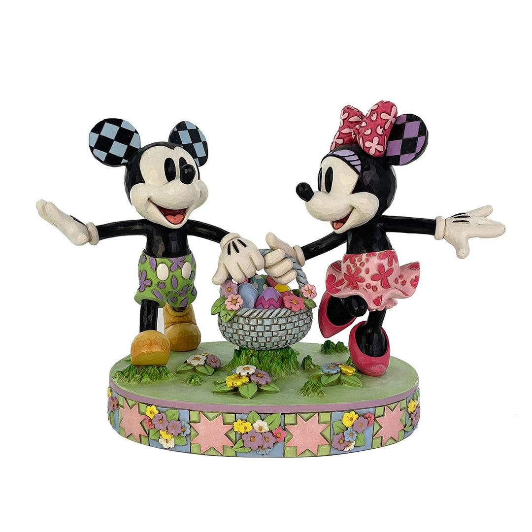 Mickey and Minnie Easter Figurine