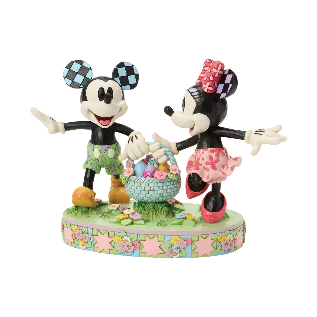 Mickey and Minnie Easter Figurine