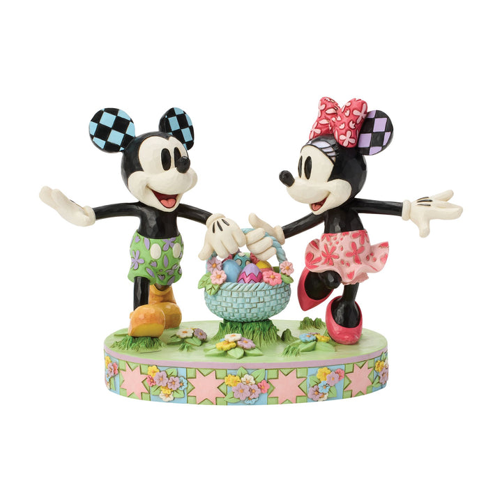 Mickey and Minnie Easter Figurine