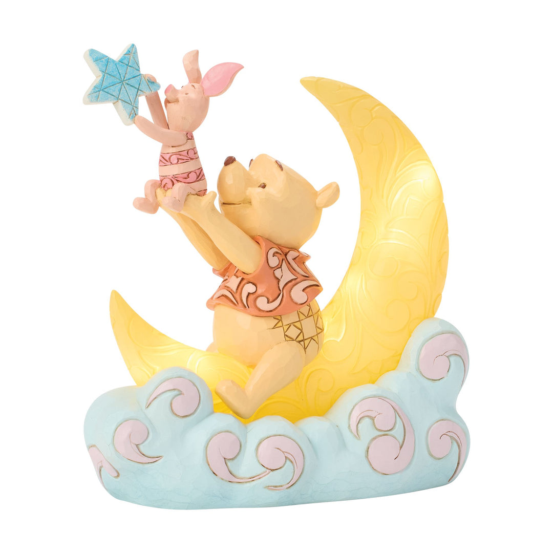 Pooh and Piglet LED Moon Figurine