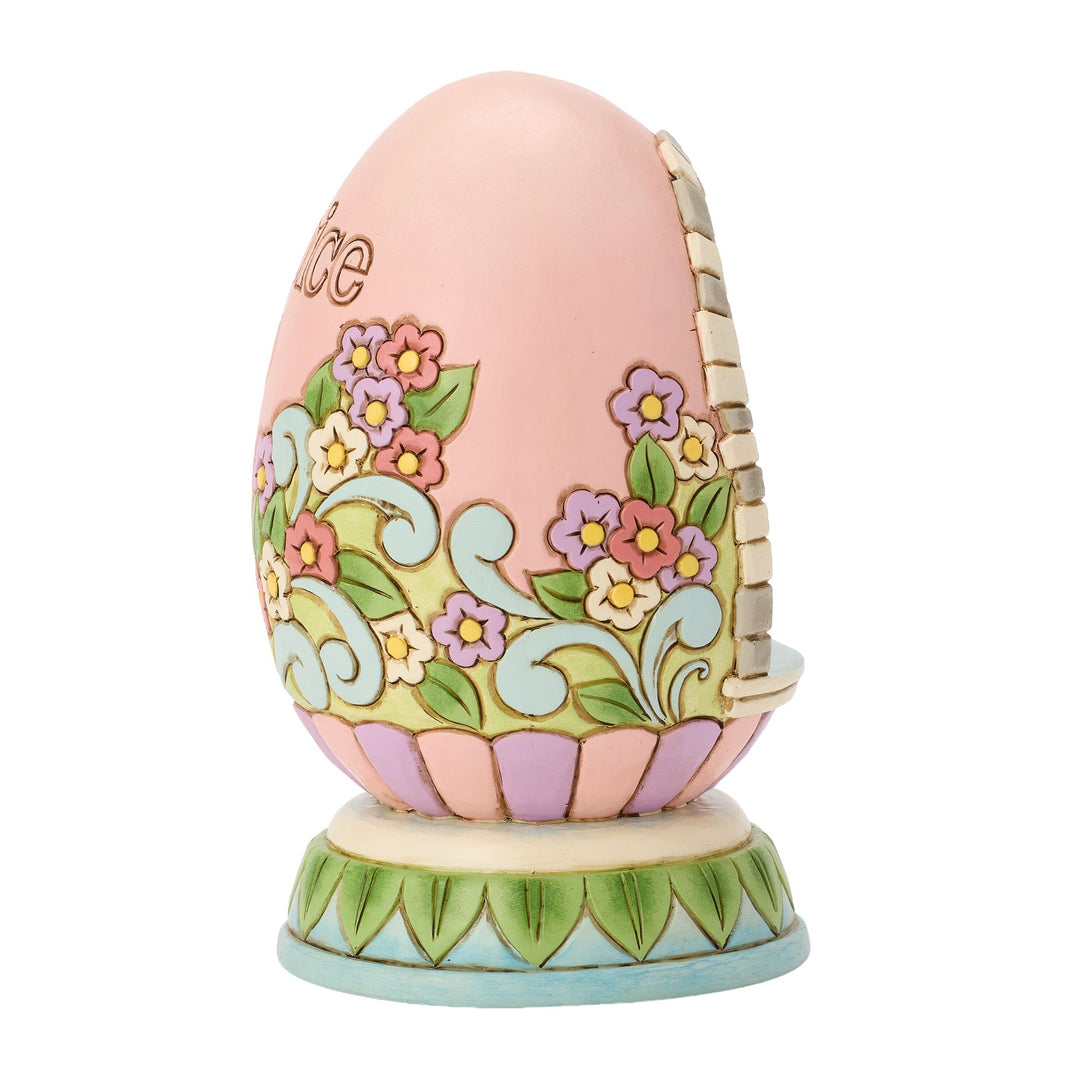 Easter Rejoice LED Egg Diorama Figurine - "Blessed Easter"