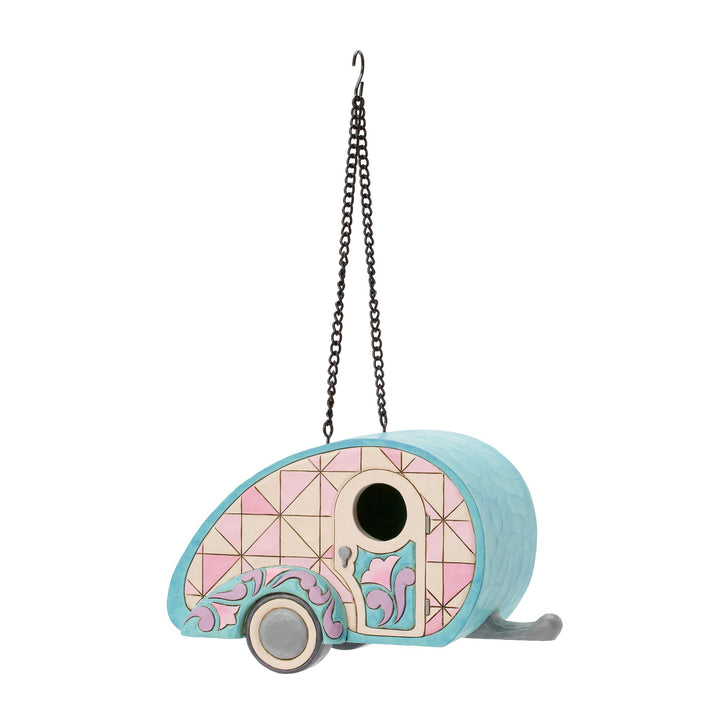 Birdhouse Camper Figurine