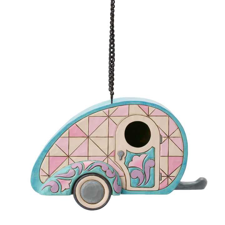 Birdhouse Camper Figurine