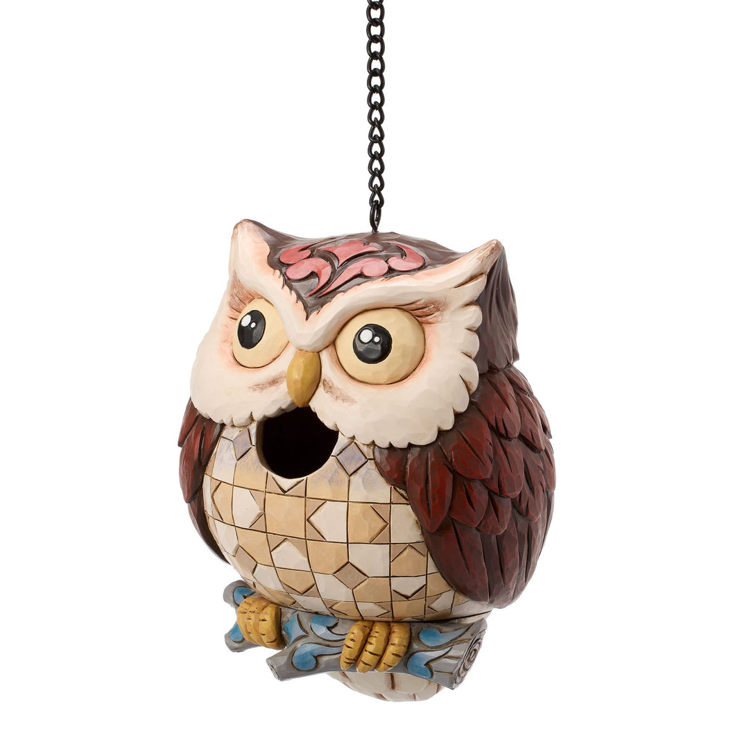 Birdhouse Owl Figurine
