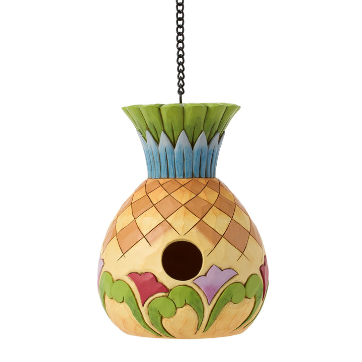 Birdhouse Pineapple Figurine