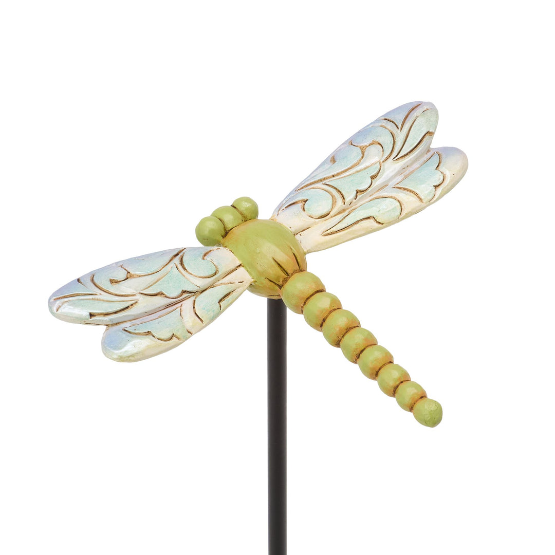 Plant Stake Dragonfly Figurine