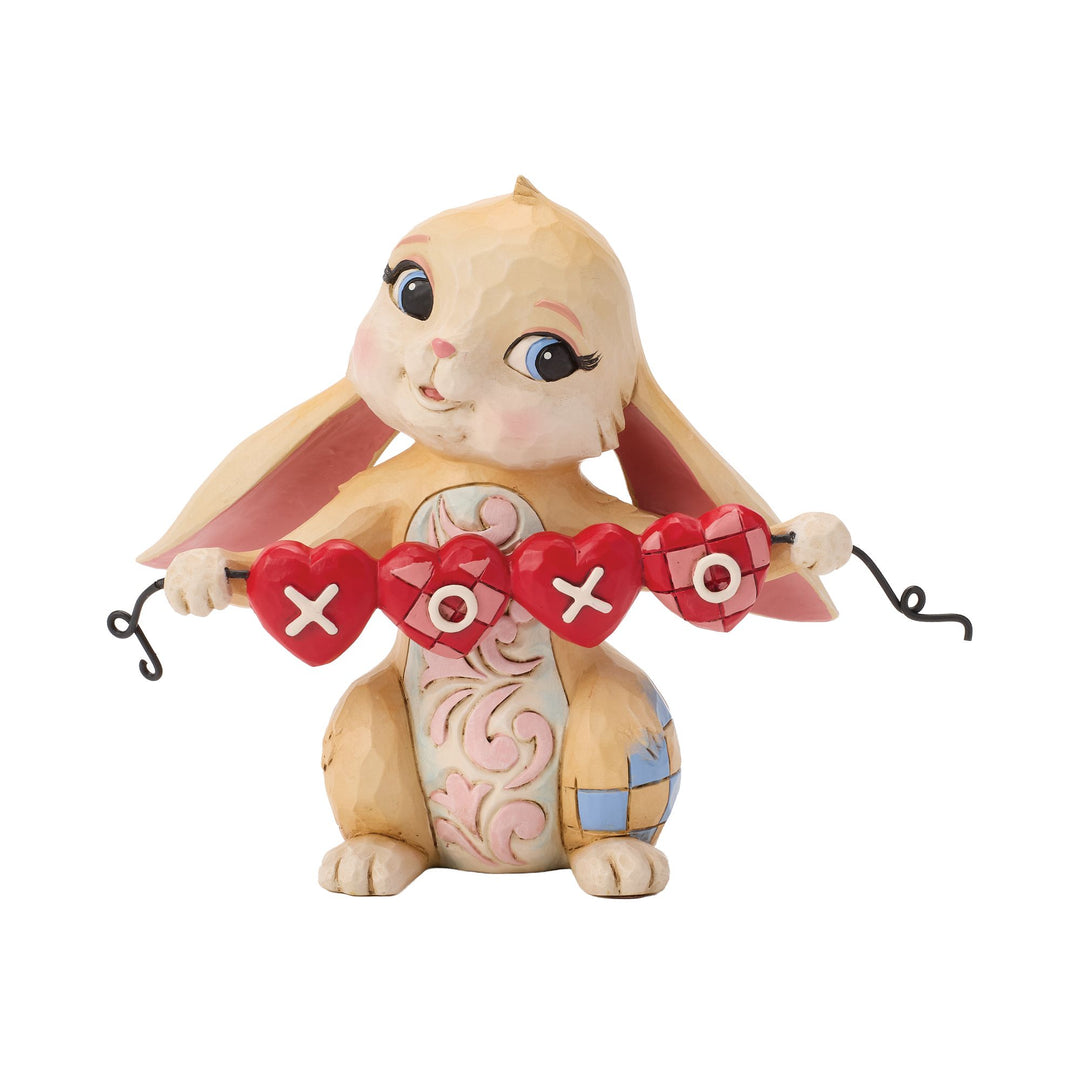 Bunny with Garland Figurine -  "You Make My Heart Hop|"