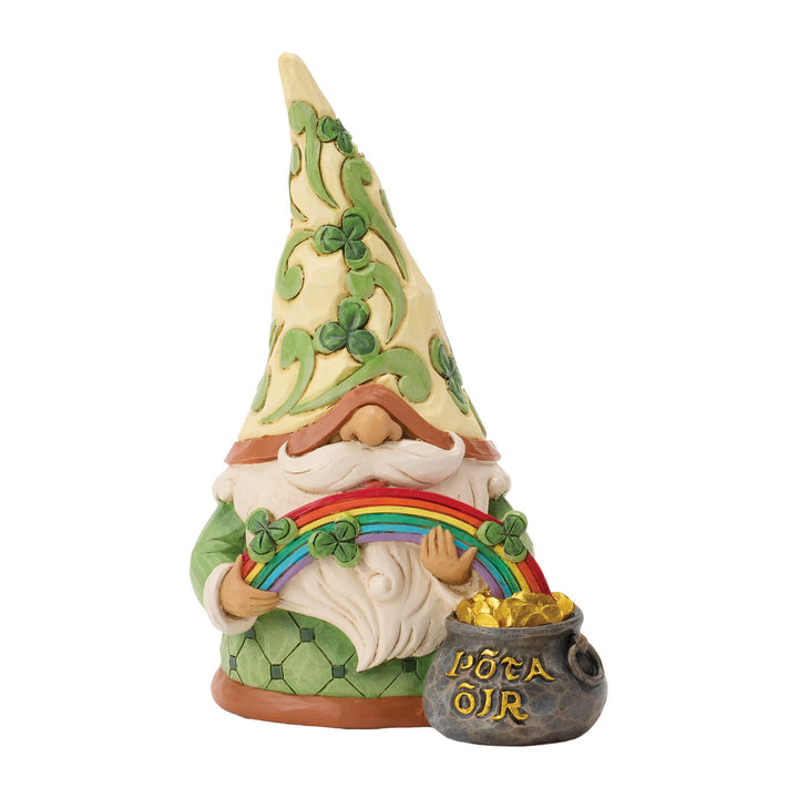 Gnome with Rainbow with Pot of Gold Figurine- "Lots of Luck, Gnome-After What|"