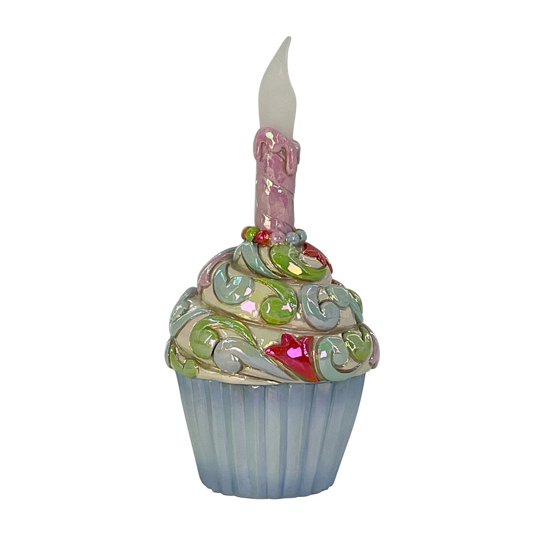 Celebration Cupcake Figurine - "Time To Celebrate"