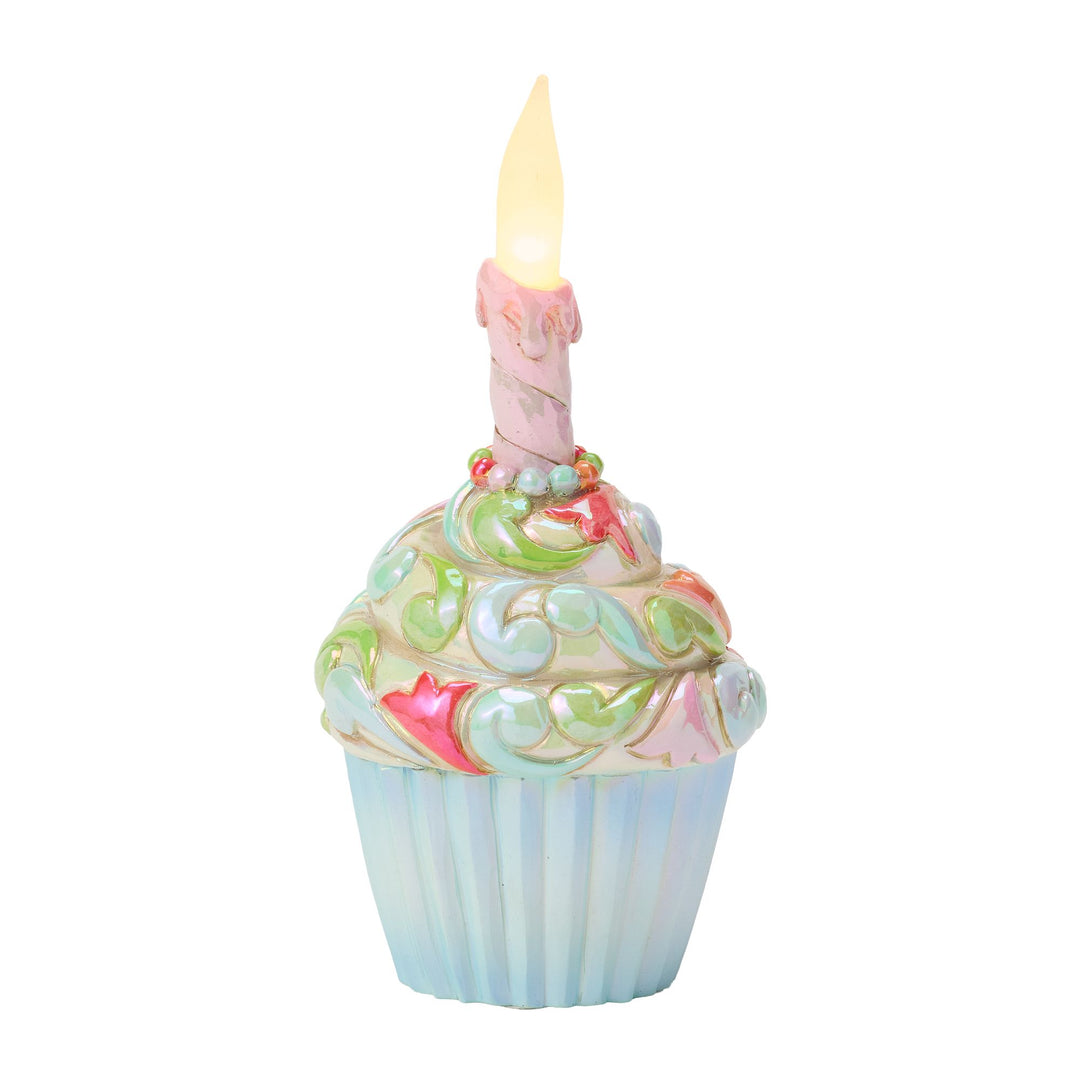 Celebration Cupcake Figurine - "Time To Celebrate"
