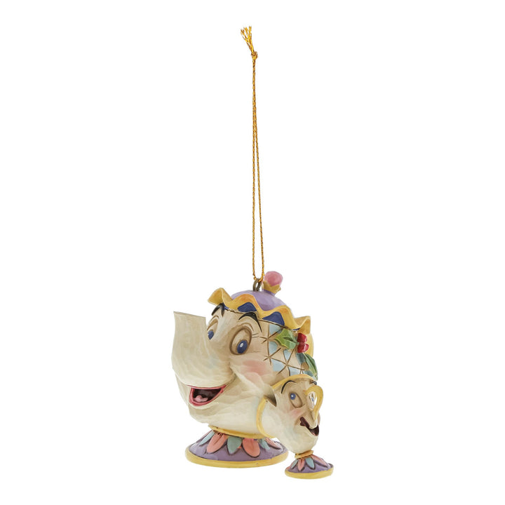 Mrs Potts & Chip Hanging Ornament - Disney Traditions by Jim Shore