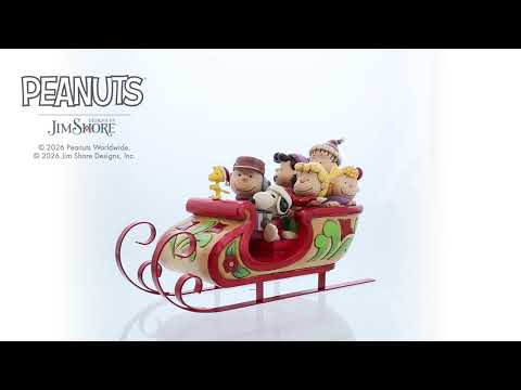 A Sleigh Ride to Remember (Snoopy and Friends in Sleigh Figurine)