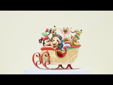 A Sleigh Full of Joy (Mickey & Friends Sled) - Disney Traditions by Jim Shore