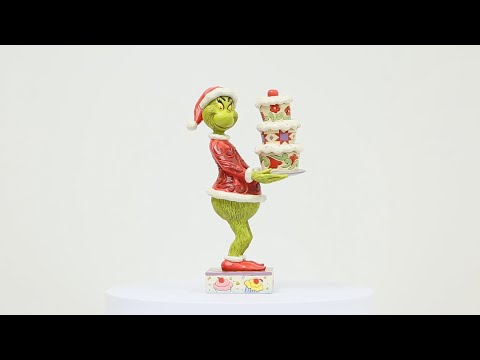 The Grinch with a Grinchy Cake Figurine - The Grinch by Jim Shore