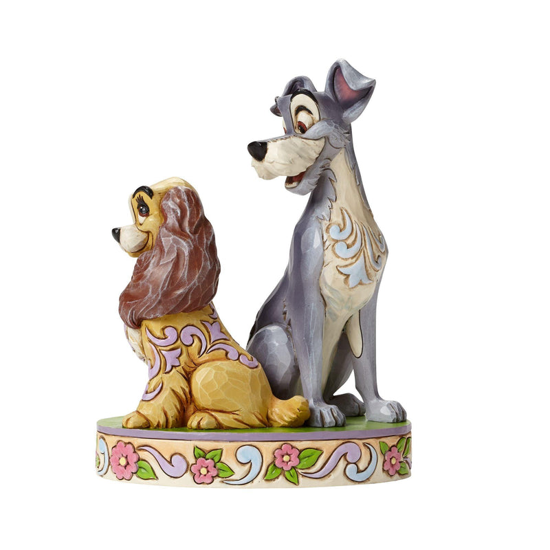 Opposites Attract - Lady and The Tramp 60th Anniversary Figurine - Disney Traditions by Jim Shore - Jim Shore Designs UK