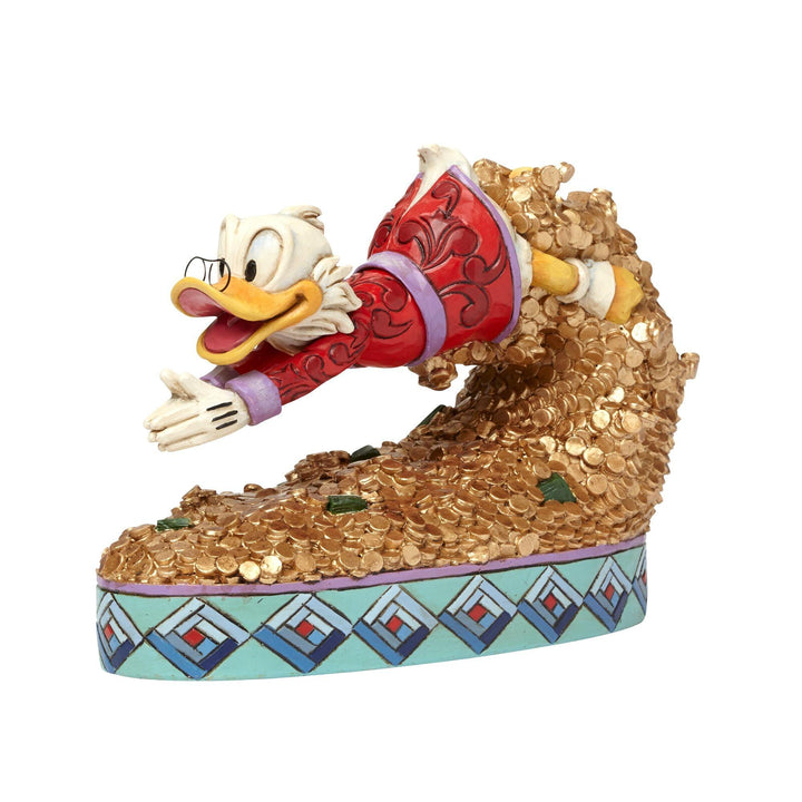 Treasure Dive - Scrooge McDuck Figurine - Disney Traditions by Jim Shore - Jim Shore Designs UK