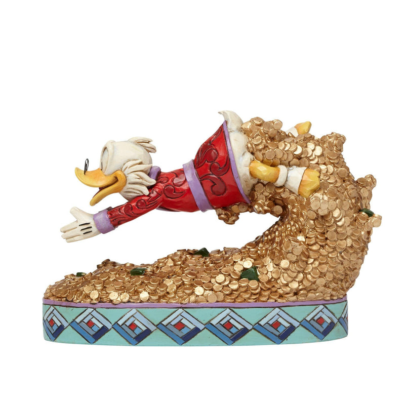 Treasure Dive - Scrooge McDuck Figurine - Disney Traditions by Jim Shore - Jim Shore Designs UK