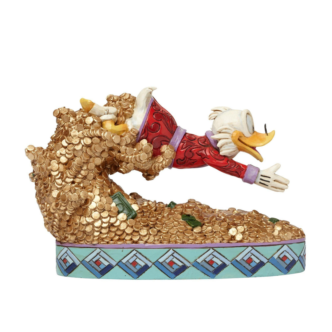 Treasure Dive - Scrooge McDuck Figurine - Disney Traditions by Jim Shore - Jim Shore Designs UK