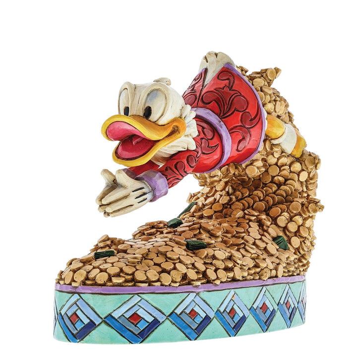 Treasure Dive - Scrooge McDuck Figurine - Disney Traditions by Jim Shore - Jim Shore Designs UK