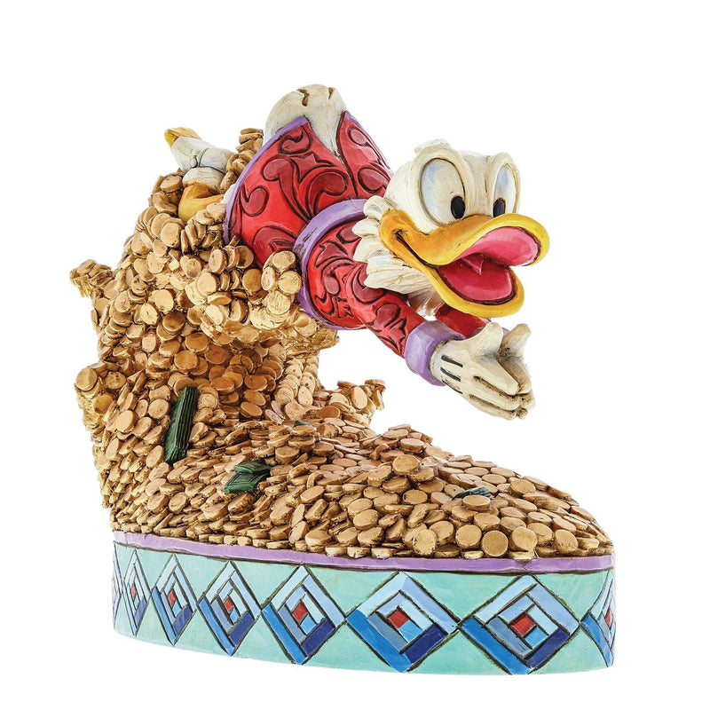 Treasure Dive - Scrooge McDuck Figurine - Disney Traditions by Jim Shore - Jim Shore Designs UK