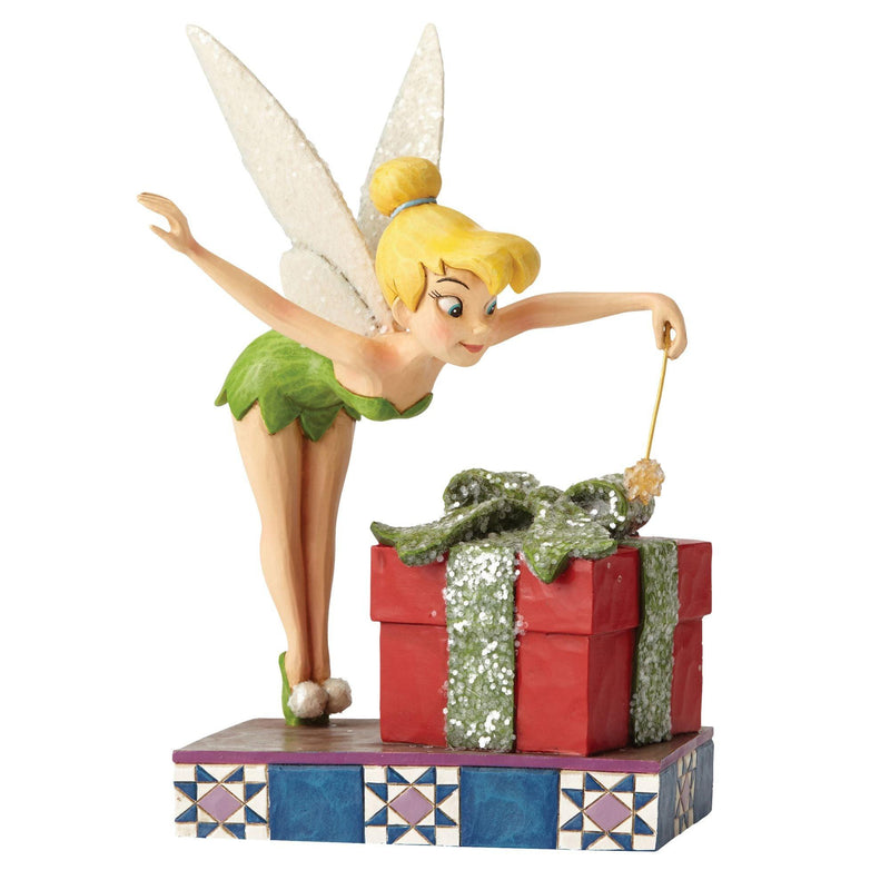 Tinkerbell Present Figurine - Disney Traditions by Jim Shore - Jim Shore Designs UK