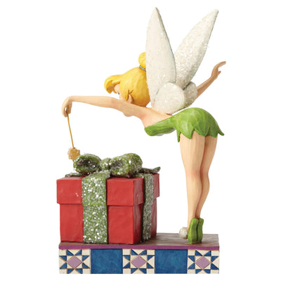 Tinkerbell Present Figurine - Disney Traditions by Jim Shore - Jim Shore Designs UK