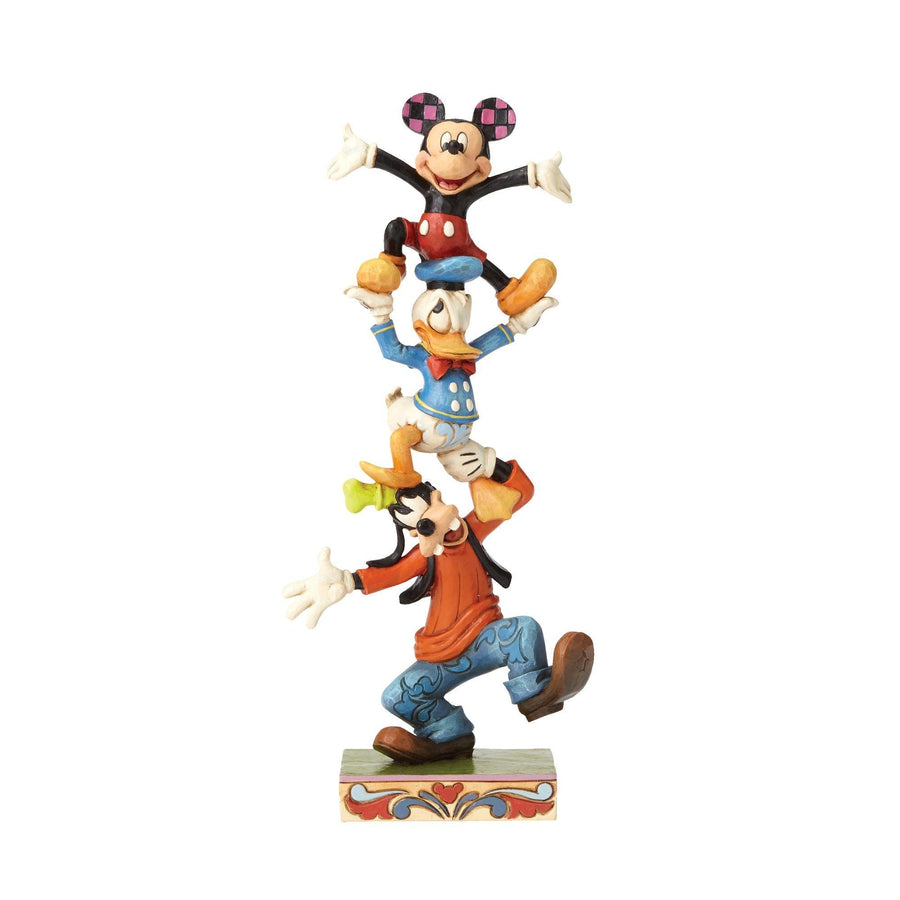 Teetering Tower - Goofy, Donald Duck and Mickey Mouse Figurine - Disney Traditions by Jim Shore - Jim Shore Designs UK