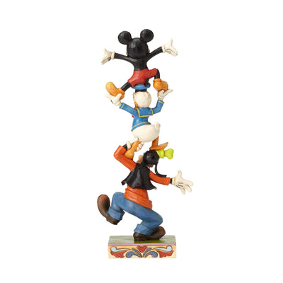 Teetering Tower - Goofy, Donald Duck and Mickey Mouse Figurine - Disney Traditions by Jim Shore - Jim Shore Designs UK