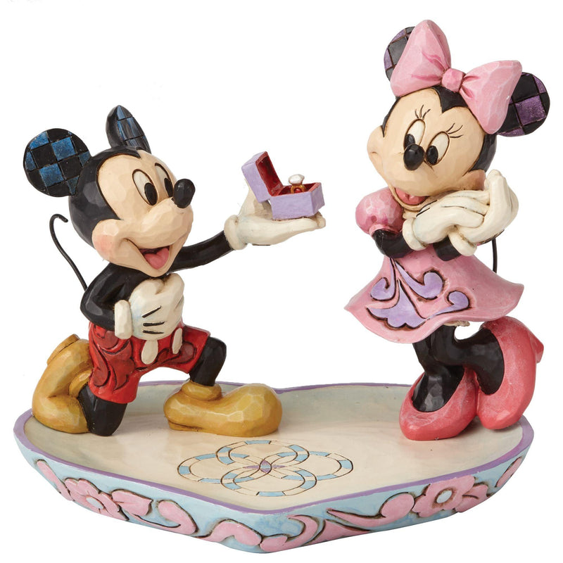 A Magical Moment - Mickey Proposing to Minnie Mouse Figurine - Disney Traditionsby Jim Shore - Jim Shore Designs UK