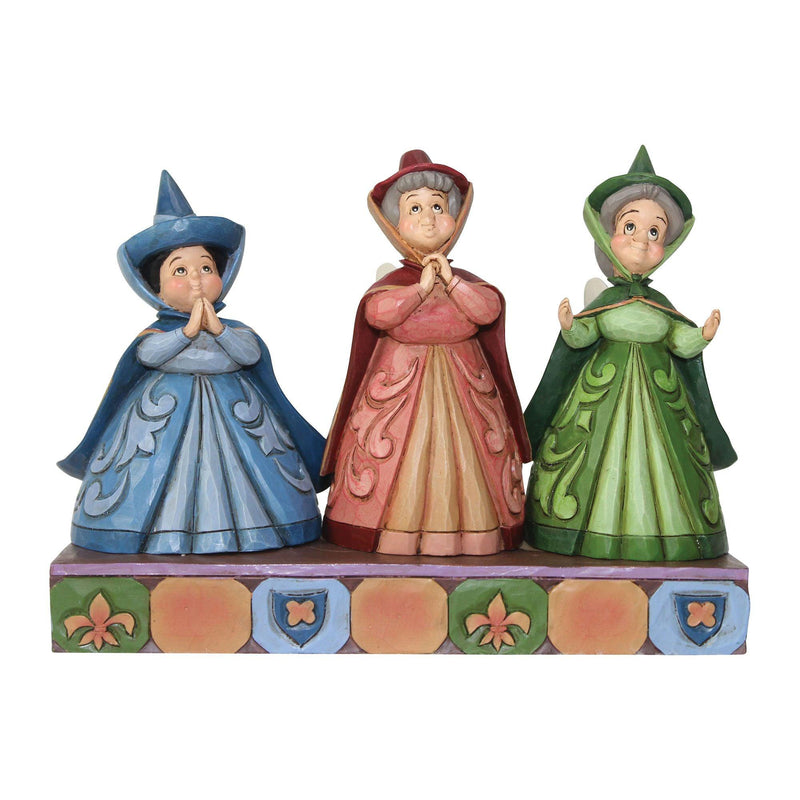 Royal Guests - Sleeping Beauty Three Fairies Figurine - Disney Traditions by JimShore - Jim Shore Designs UK