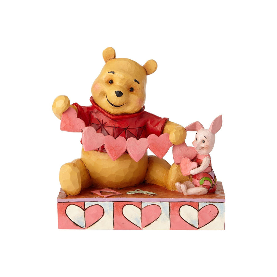 Handmade Valentines - Pooh and Piglet Figurine - Disney Traditions by Jim Shore - Jim Shore Designs UK