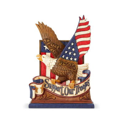 Support our Troops Eagle Figurine - Heartwood Creek by Jim Shore - Jim Shore Designs UK