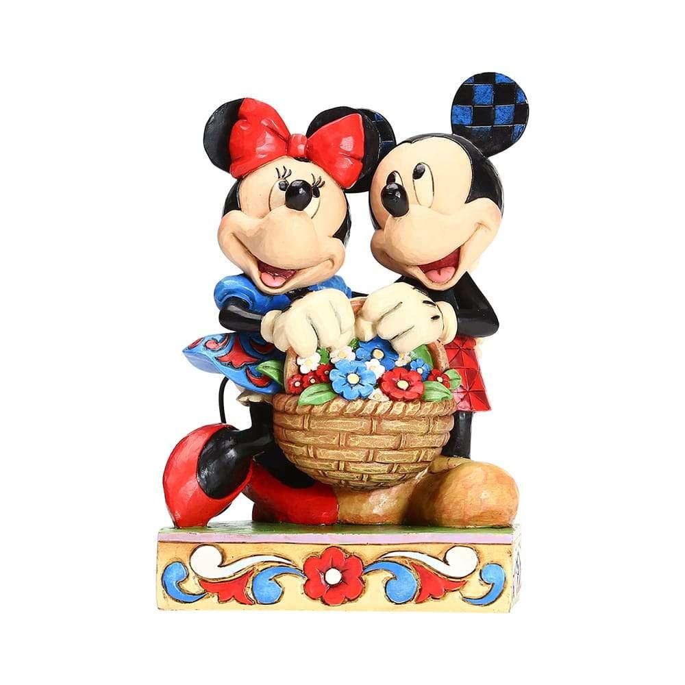 Mickey and Minnie with Flowers Figurine - Disney Traditions by Jim Shore - Jim Shore Designs UK