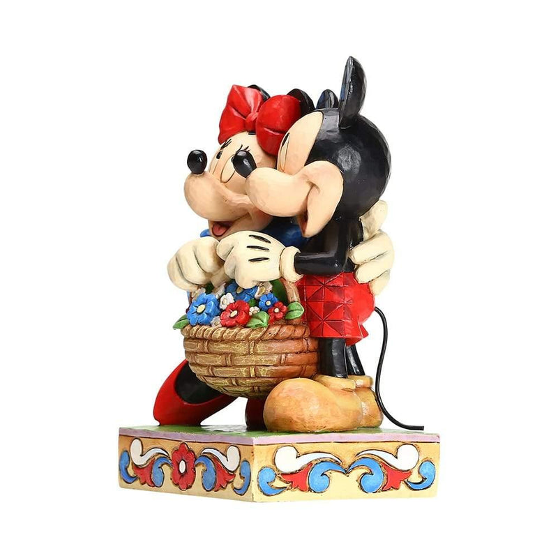 Mickey and Minnie with Flowers Figurine - Disney Traditions by Jim Shore - Jim Shore Designs UK