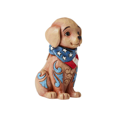 Patriotic Puppy Mini Figurine - Heartwood Creek by Jim Shore - Jim Shore Designs UK