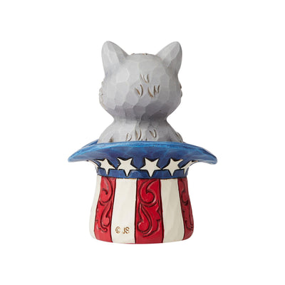 Patriotic Kitten Mini Figurine - Heartwood Creek by Jim Shore - Jim Shore Designs UK