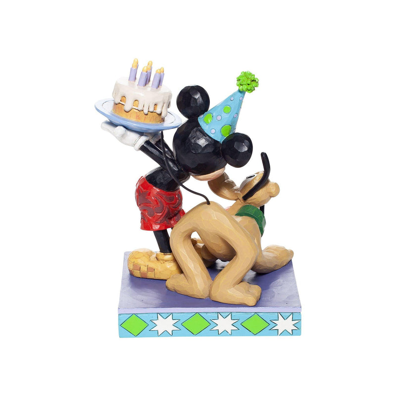 Happy Birthday Pal (Pluto and Mickey Mouse Figurine) - Disney Traditionsby Jim Shore - Jim Shore Designs UK