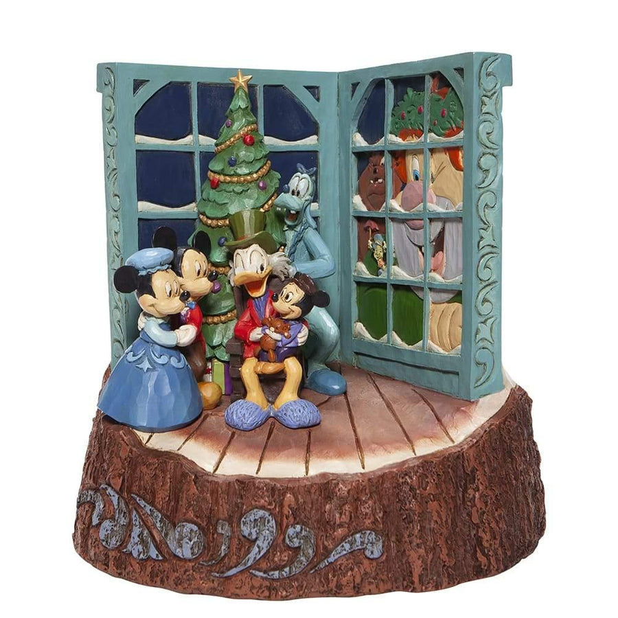 Carved by Heart Mickey Mouse Christmas Carol Figurine- Disney Traditions by - Jim Shore Designs UK