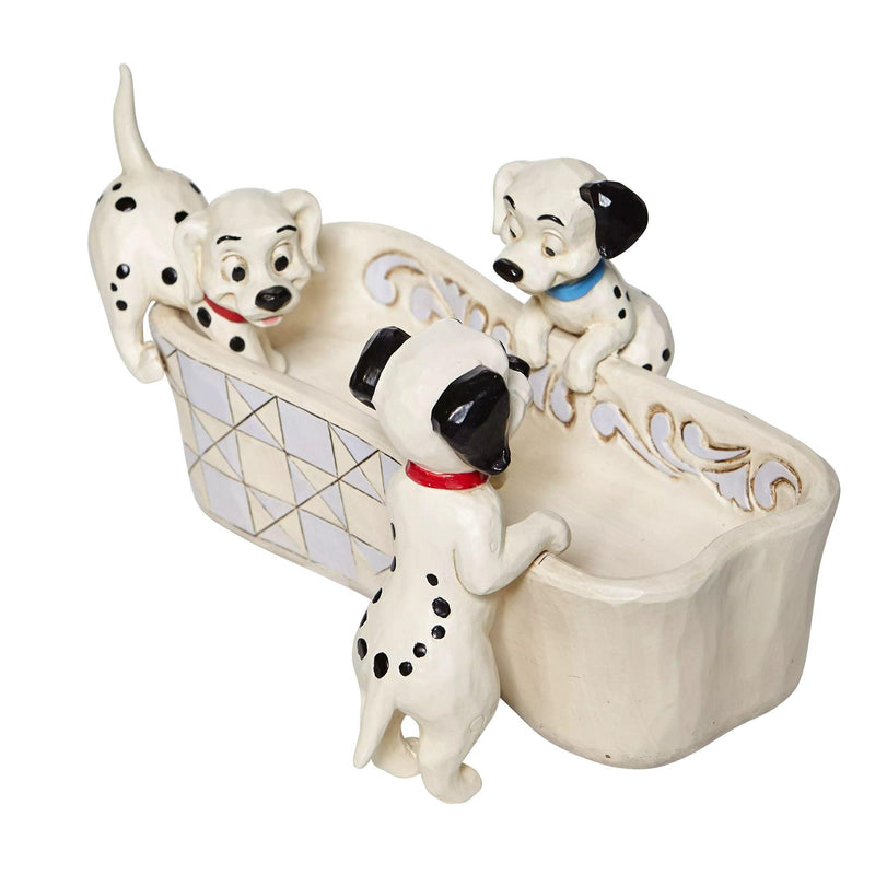 Puppy Bowl - 101 Dalmatians Bone Shaped Dish - Disney Traditions by Jim Shore - Jim Shore Designs UK