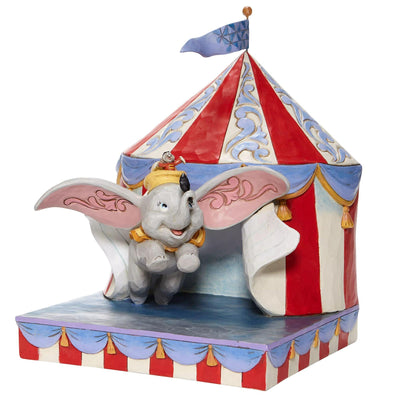 Over the Big Top - Dumbo Circus out of Tent Figurine - Disney Traditionsby Jim Shore - Jim Shore Designs UK