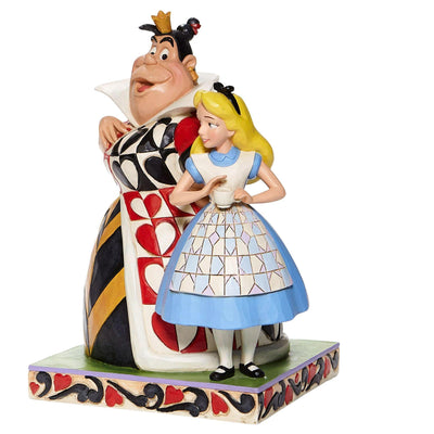 Chaos and Curiousity-Alice and the Queen of Hearts Figurine -Disney Traditions by Jim Shore - Jim Shore Designs UK