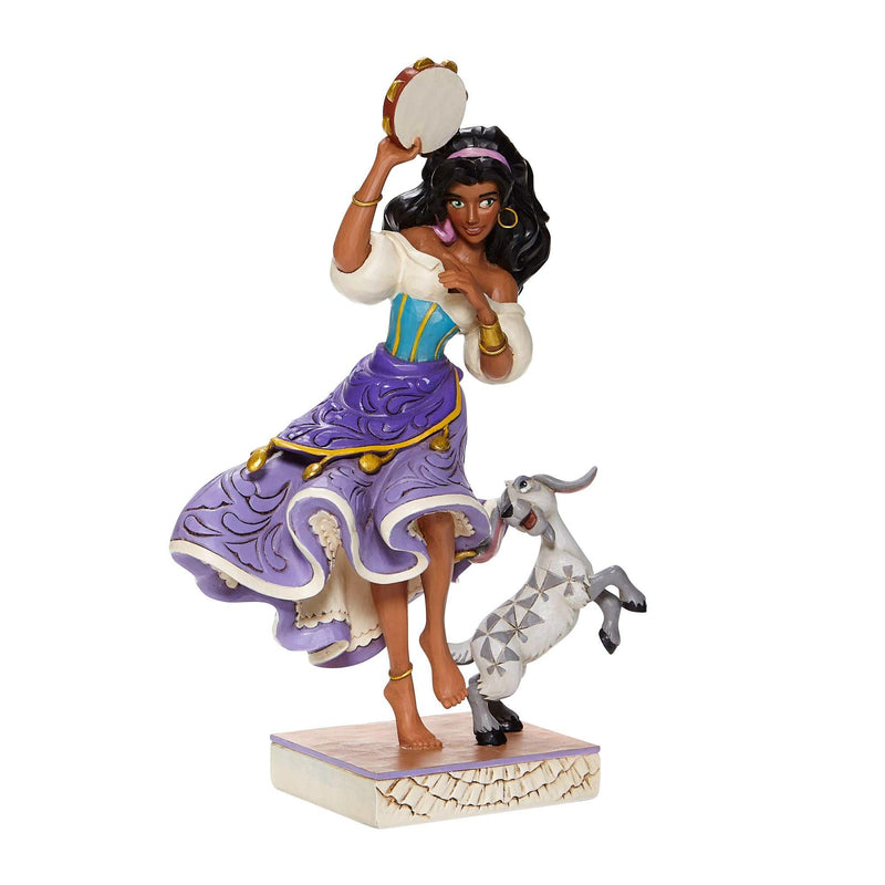 Twirling Tambourine Player -Esmeralda and Djali Figurine- Disney Traditions by Jim Shore - Jim Shore Designs UK