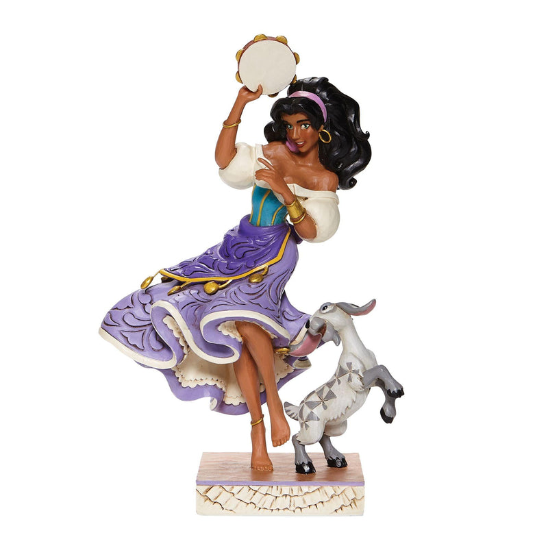 Twirling Tambourine Player -Esmeralda and Djali Figurine- Disney Traditions by Jim Shore - Jim Shore Designs UK
