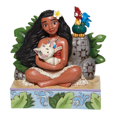 Welcome to Motunui- Moana with Pua and Hei Hei Figurine- Disney Traditions by Jim Shore - Jim Shore Designs UK