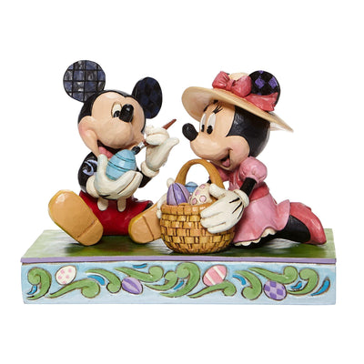 Easter Artistry - Mickey and Minnie Easter Figurine - Disney Traditionsre - Jim Shore Designs UK