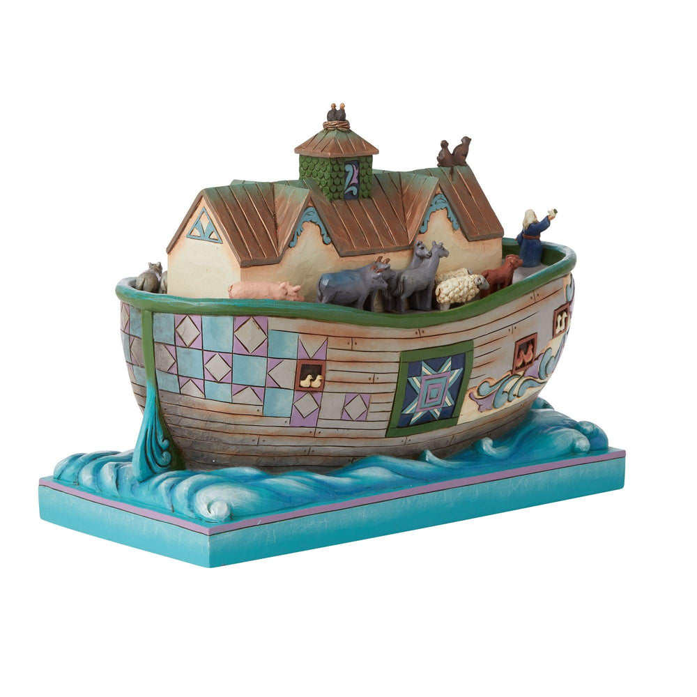 Set Sail With Faith That Doesn't Fail (Noahs Ark Masterpiece Figurine) - Heartwood Creek by Jim Shore - Jim Shore Designs UK